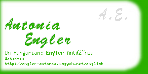 antonia engler business card